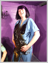 Lady Samantha gunge-tests a finishing school sports uniform featuring Lady Full-Wellington, of Marsh House 